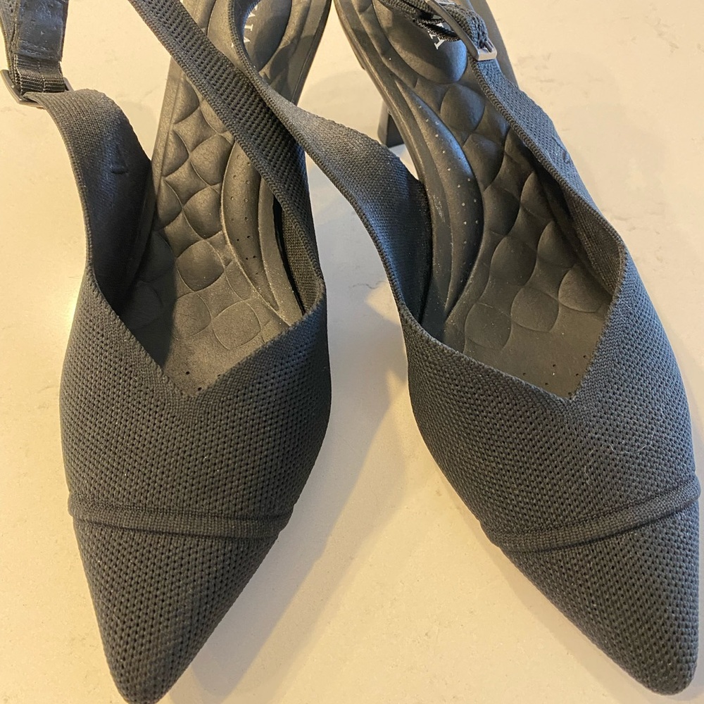 VIVAIA Black Women's Slingback Heels - Picture 2 of 4